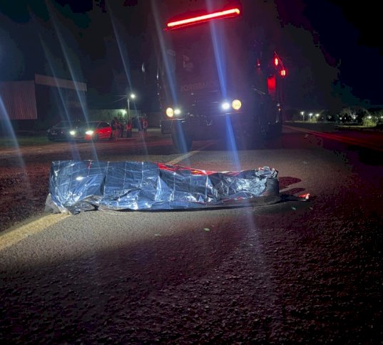 Idoso de 71 anos morre atropelado na BR - 060