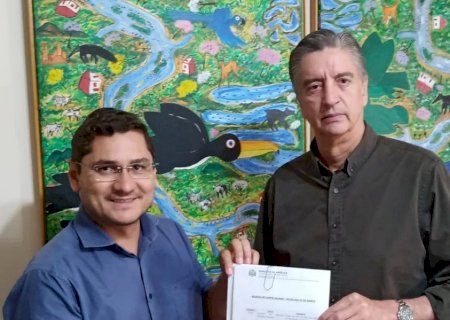 Angélica - Prefeito busca recursos via Deputado Federal para recapeamento