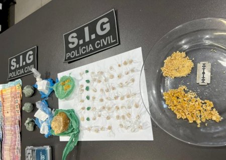 Ivinhema - Polícia Cívil prende três indivíduos por tráfico de drogas.