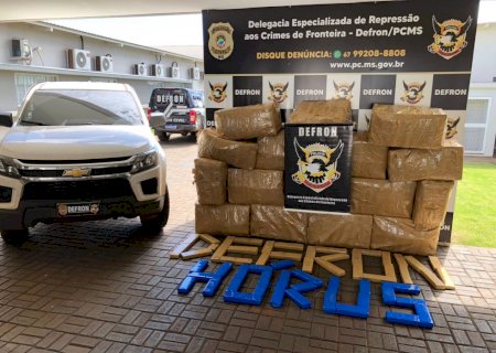 Polícia Civil apreende aproximadamente 1 tonelada de maconha em Dourados