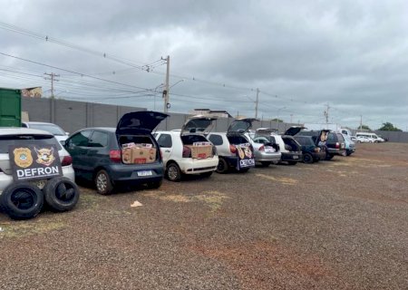 Polícia Civil apreende sete veículos com produtos contrabandeados