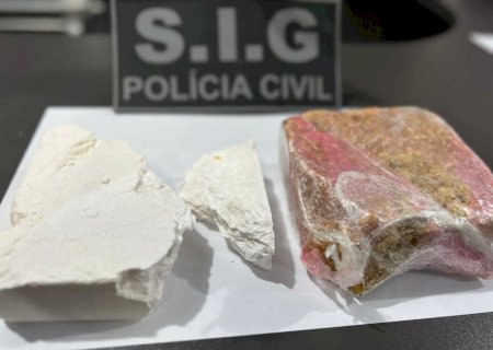 Ivinhema - Após ser surpreendida transportando vultuosa quantidade de 'Crack' e Cocaína mulher é presa em flagrante.