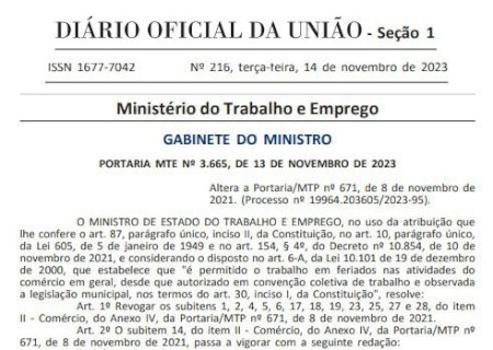 Portaria do Ministério do Trabalho fortalece convenções coletivas e beneficia trabalhadores do comércio