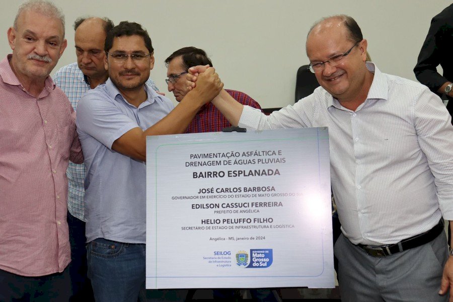 Governador lança obra de pavimentação de Angélica até a ponte do Rio Ivinhema