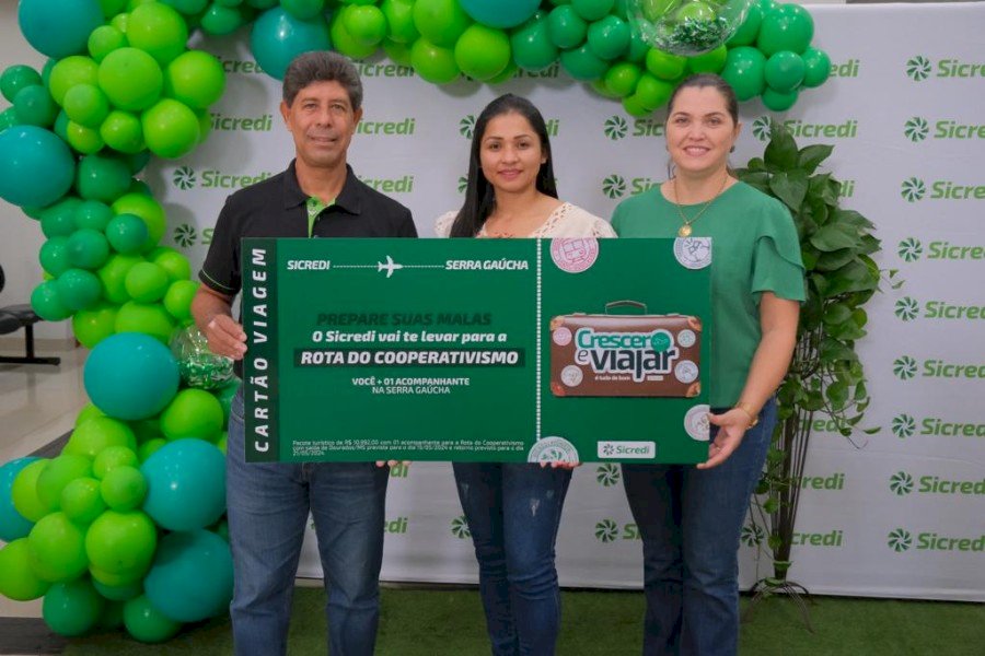 Sicredi Centro-Sul MS/BA sorteia ganhadores da promoção Crescer e Viajar é tudo de bom