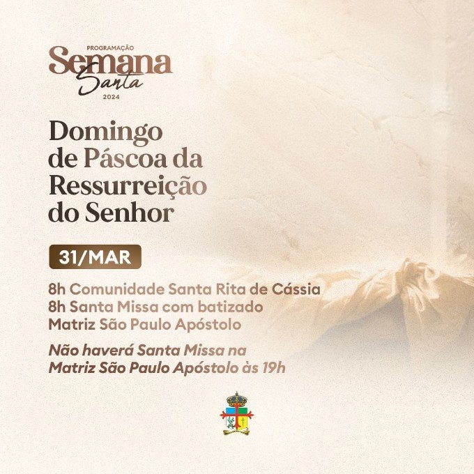 Ivinhema - Confira a programação da Semana Santa 2024