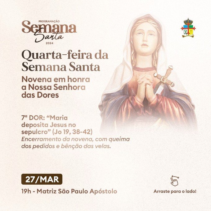 Ivinhema - Confira a programação da Semana Santa 2024