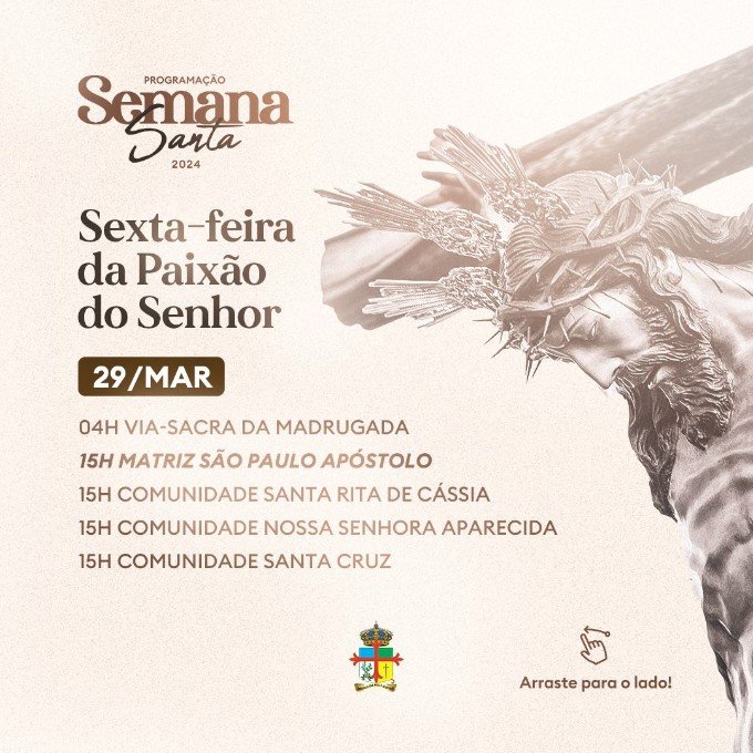 Ivinhema - Confira a programação da Semana Santa 2024
