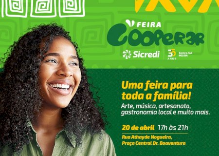 Rio Brilhante recebe neste sábado, primeira edição da Feira Cooperar da Sicredi Centro-Sul MS/BA