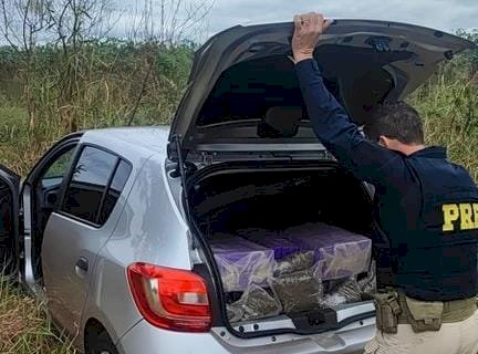 Ivinhema -PRF recupera veículo e apreende 247 kg de maconha e skunk