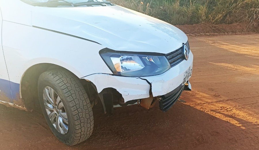 Batayporã: Ciclista fica ferido ao ser atingido por carro no trecho cascalhado da MS-134