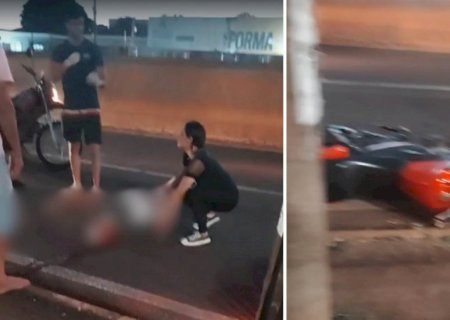 Grave acidente entre carro e moto decepa perna de motociclista