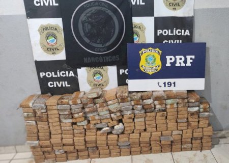 PRF e DENAR apreendem 248,5Kg de cocaína