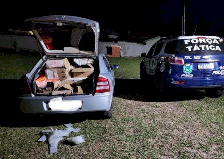 Polícia Militar apreende veículo com mercadorias de origem estrangeira