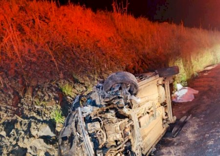 Acidente na estrada do 21 na MS 345 deixa dois mortos na madrugada deste domingo