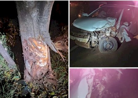 Família de Caarapó se envolve em grave acidente em Vicentina