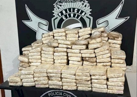 Policiais civis prendem suspeito por tráfico e apreendem 215kg de cocaína em Dourados