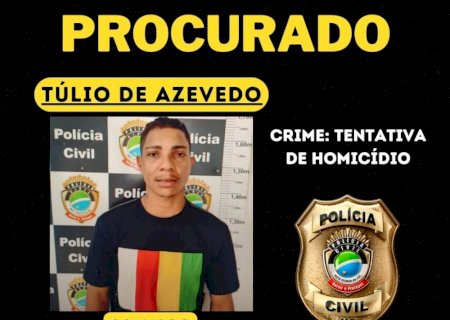 Polícia Civil identifica autor de duas tentativas de homicídio ocorridas em Brasilândia,  e pede apoio da população para localizar o mesmo