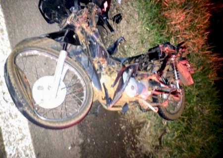 Ivinhema - Acidente entre carro e moto na BR-376 deixa uma vítima em estado grave