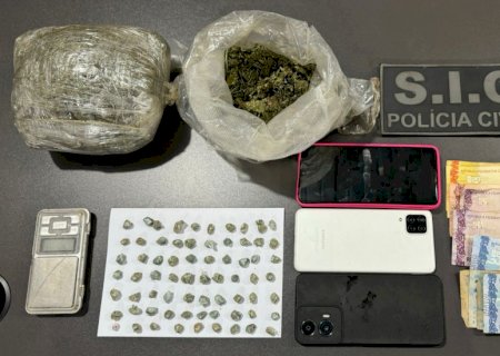 Ivinhema - Policia Civil prende três pessoas por tráfico de drogas