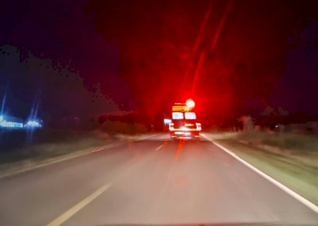 Idoso morre a caminho de hospital após acidente com capotagem