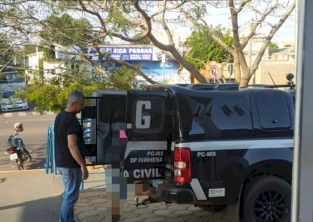 Ivinhema - Polícia Cívil prende em flagrante suspeito de furtar moto em pátio da delegacia