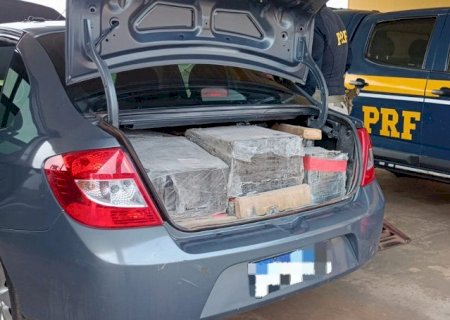 PRF apreende 396 Kg de maconha em Bataguassu