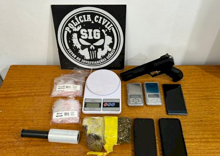 Polícia Civil prende homem em flagrante por tráfico de drogas