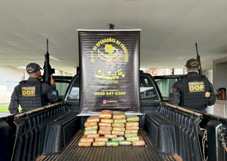 Deodápolis = DOF realiza apreensão milionária de cocaína no município