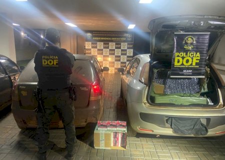 Veículos com produtos contrabandeados do Paraguai são apreendidos pelo DOF