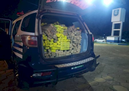 Força Tática apreende mais de meia tonelada de maconha na fronteira