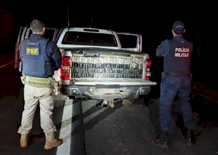 PRF - Veículo furtado é recuperado, com quase duas toneladas de drogas