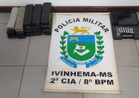 Ivinhema - Polícia Militar prende dois homens por tráfico de drogas