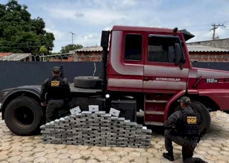Polícia apreende carregamento de cocaína avaliado em R$ 11 milhões em Santa Rita do Pardo