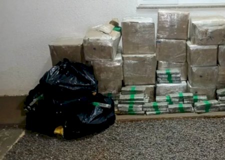 Motorista foge após caminhão com quase uma tonelada de maconha ser apreendido