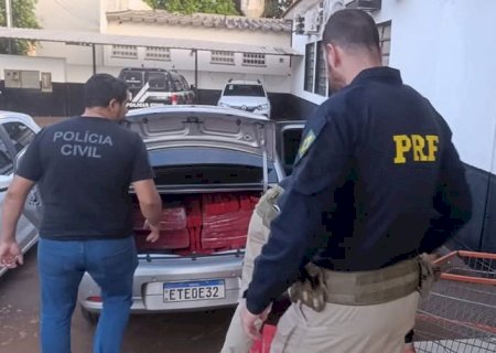 PRF prende homem com 378kg de droga e 11kg de Skank