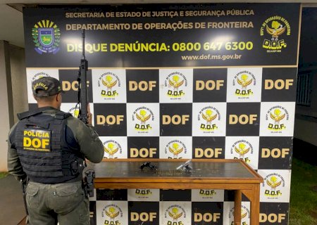 Quatro homens são presos pelo DOF com armas de fogo e 55 munições
