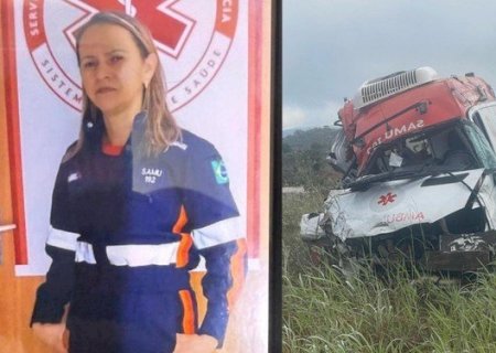 Acidente mata técnica de enfermagem do Samu e deixa médica e outros dois feridos após ambulância bater contra caminhão parado