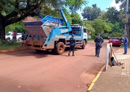 Idosa morre atropelada por caminhão ao sair de salão em Dourados