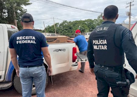 'Operação Protetor'- Receita Federal e Polícia Militar do MS apreendem 4 toneladas de mercadorias