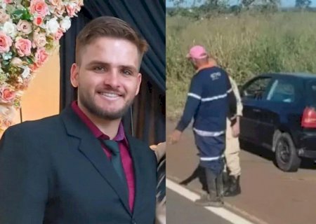 Peça de carreta se solta atinge veículo e mata homem de 26 anos na BR-262