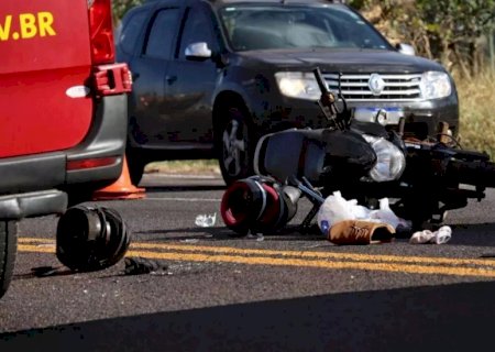 Motociclista sofre parada cardiorrespiratória após acidente na BR-163