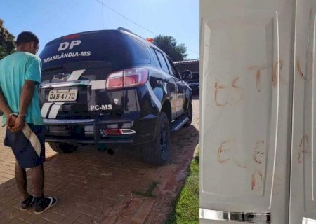 Foragido que escreveu 'estuprador' com sangue da vítima é preso