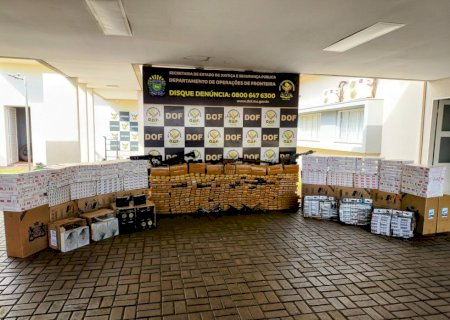 DOF intercepta comboio com drogas e materiais contrabandeados do Paraguai