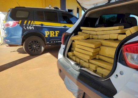 PRF apreende 374 Kg de maconha