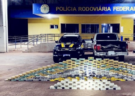 PRF apreende 295 Kg de drogas e armas