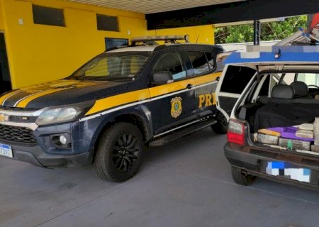 PRF apreende 543 Kg de maconha em Nova Andradina