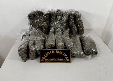 Angélica - Polícia Militar Rodoviária apreende mais 3 kg de Skunk