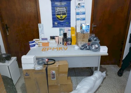 PMR apreende mercadorias contrabandeadas na MS - 164