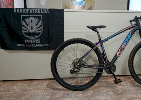 Nova Andradina - Polícia Militar recupera bicicleta furtada